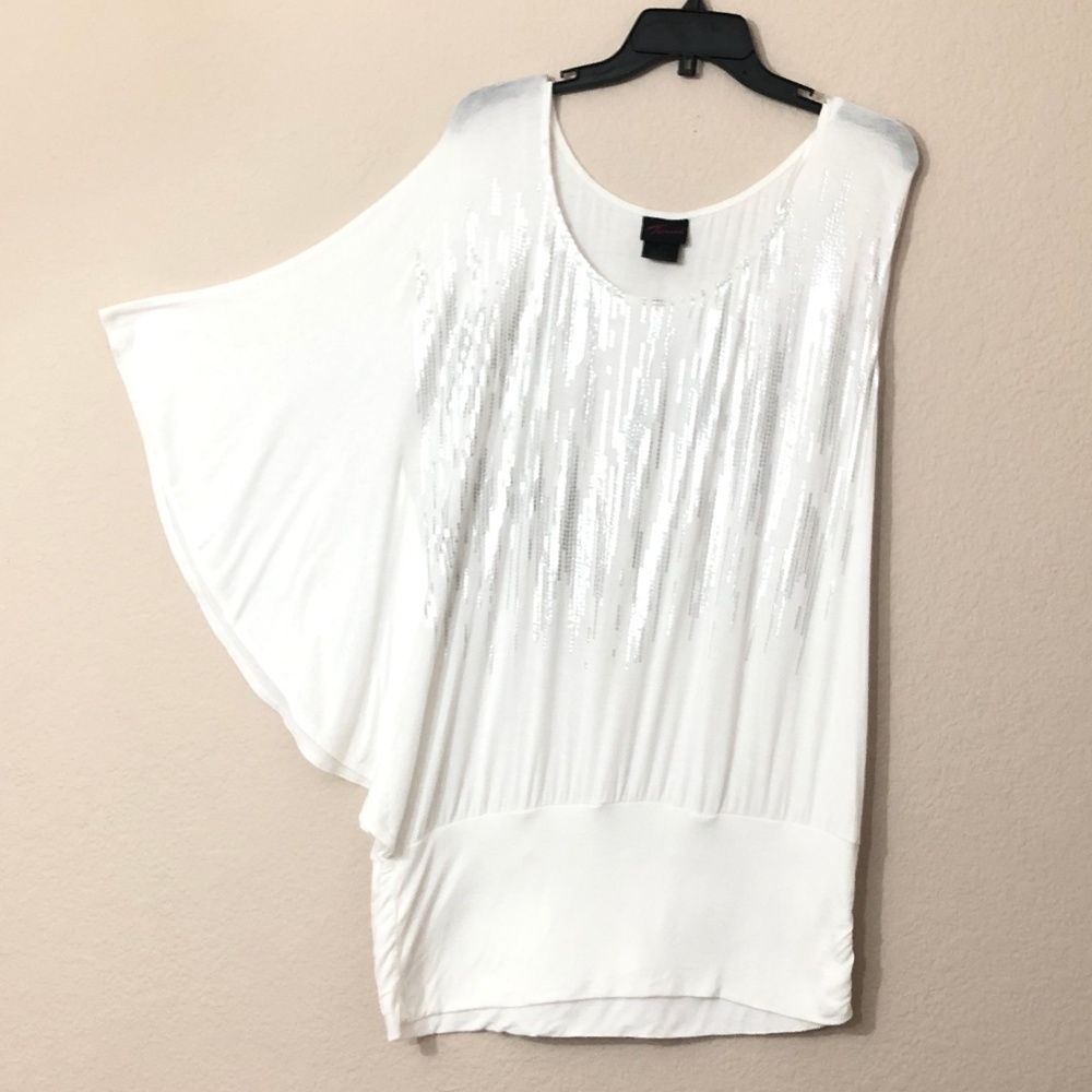 Torrid One Shoulder Top Sequin
